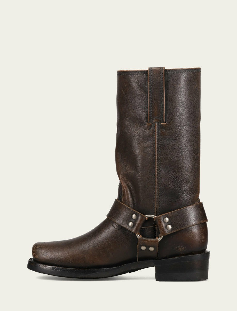 FRYE Men's Antique Black Harness 12R Boot