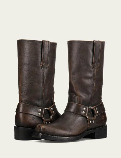 FRYE Men's Antique Black Harness 12R Boot
