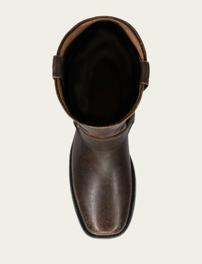 FRYE Men's Antique Black Harness 12R Boot