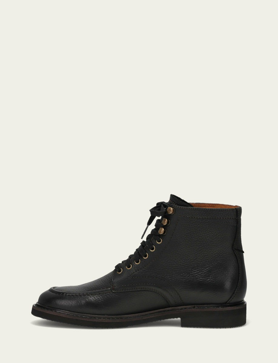 FRYE Men's Black Lowell Mid Lace Boot