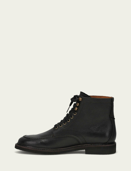 FRYE Men's Black Lowell Mid Lace Boot