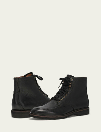 FRYE Men's Black Lowell Mid Lace Boot