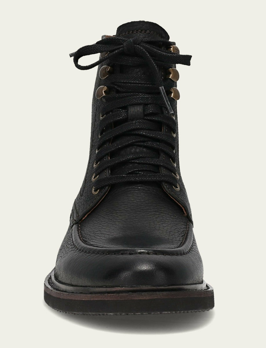 FRYE Men's Black Lowell Mid Lace Boot