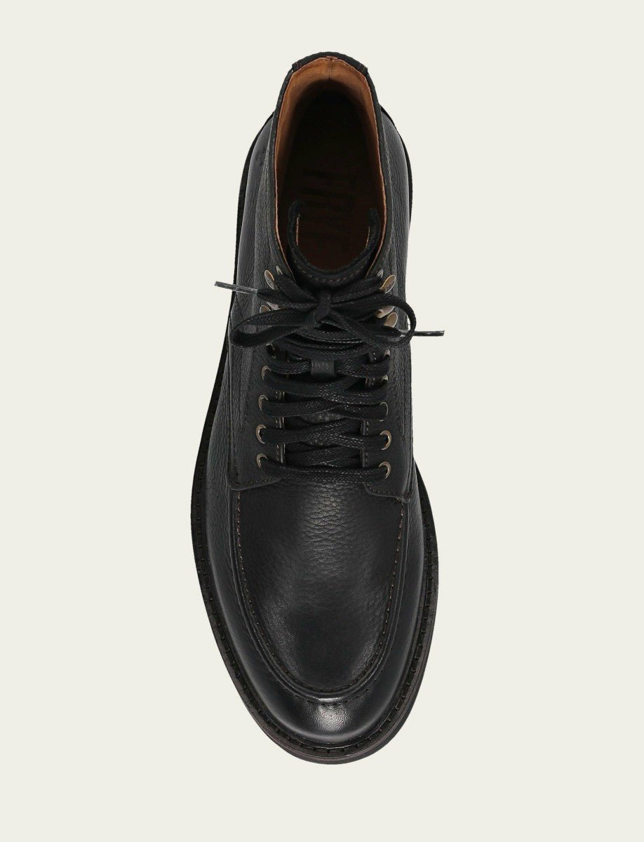 FRYE Men's Black Lowell Mid Lace Boot