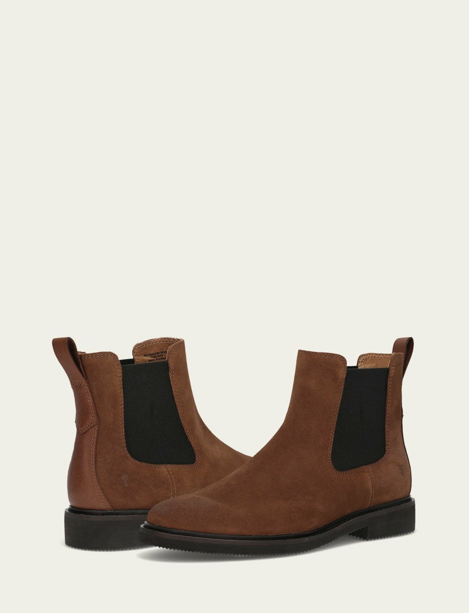 FRYE Men's Dark Walnut Lowell Chelsea Boot