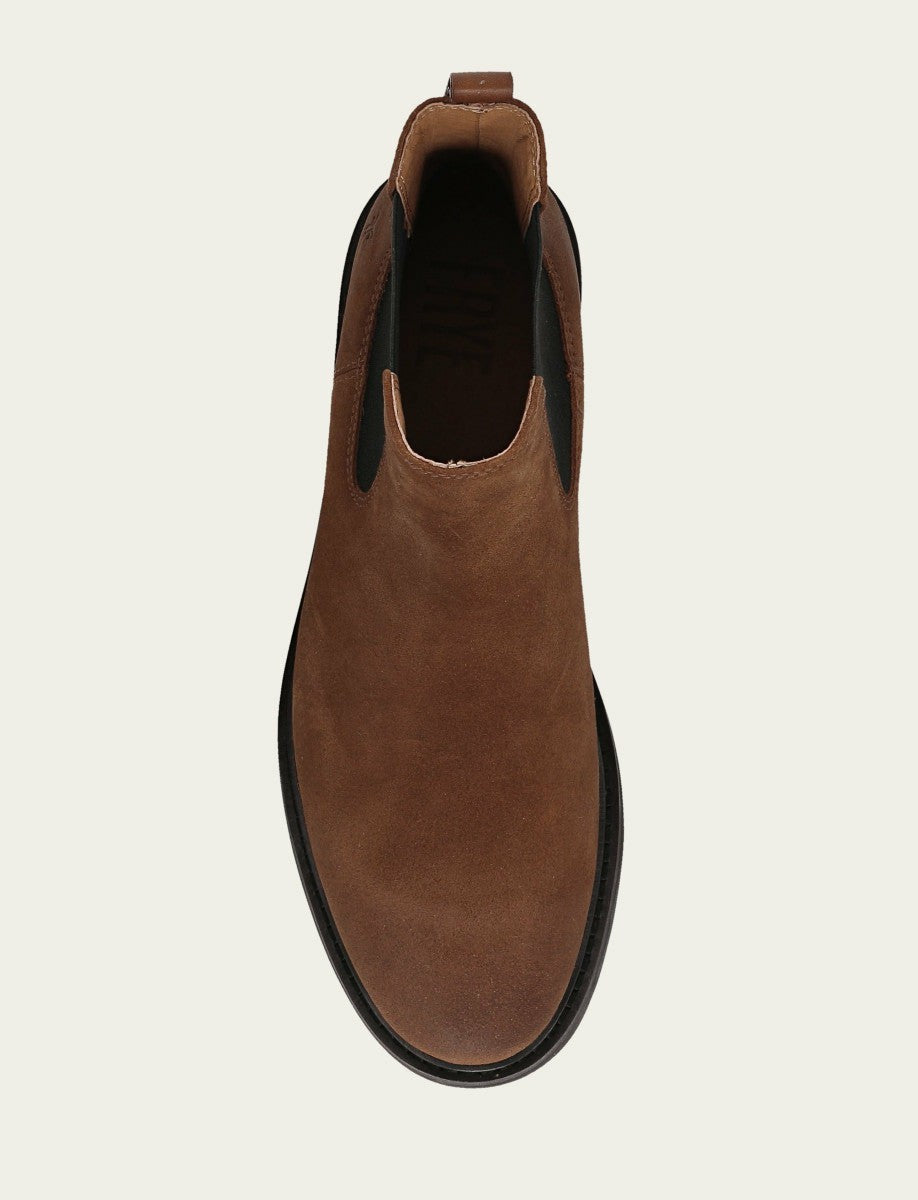 FRYE Men's Dark Walnut Lowell Chelsea Boot