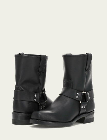 FRYE Men's Black Harness 8R Mens Boots