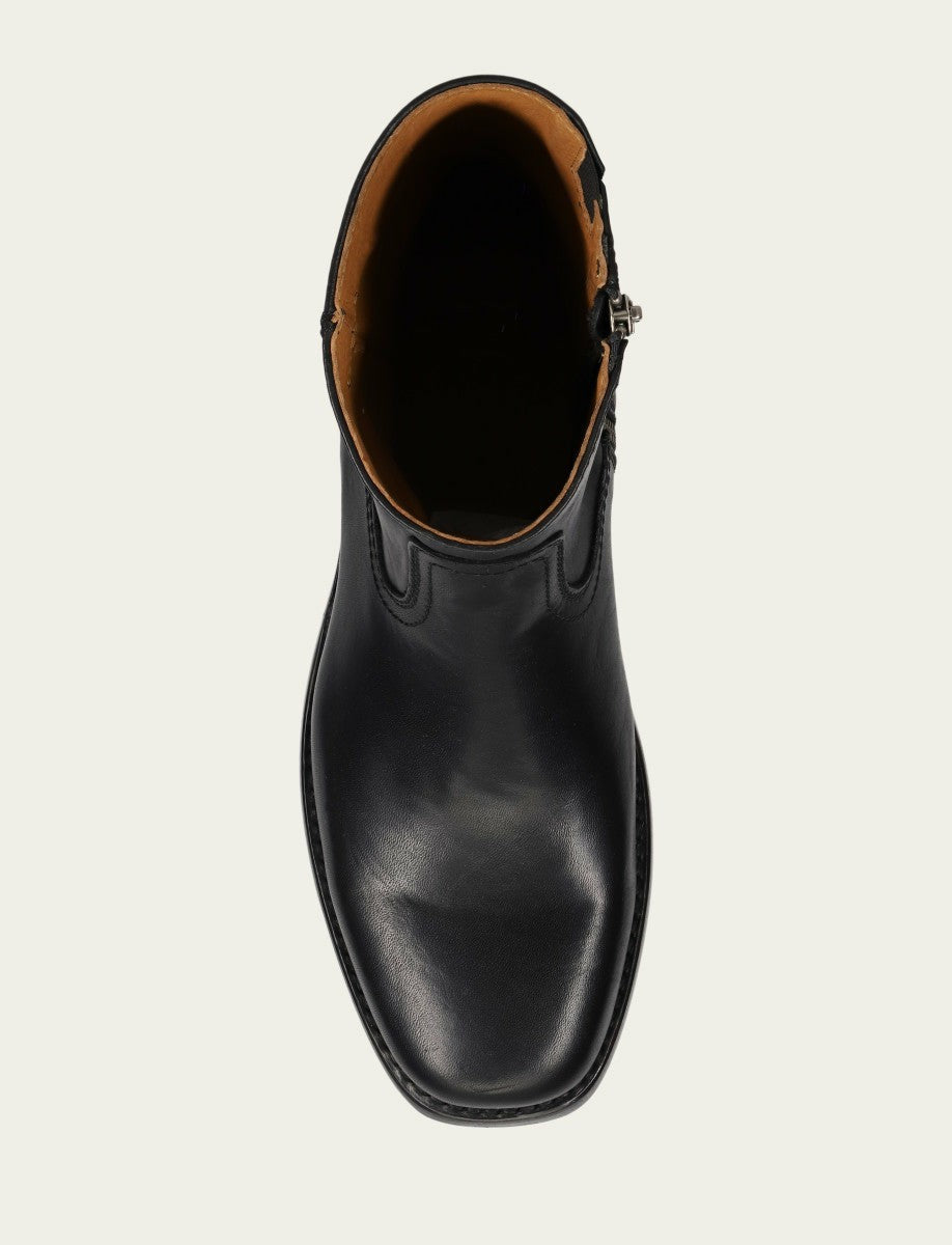 FRYE Men's Black Campus Inside Zip Boots