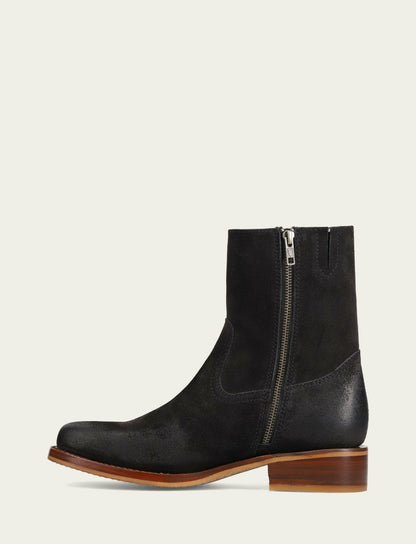 FRYE Men's Bluestone Suede Campus Inside Zip Boot
