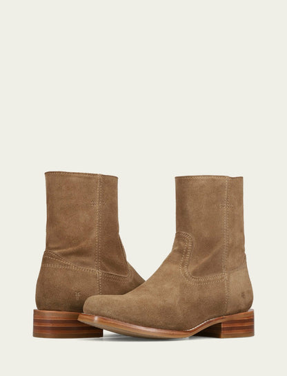 FRYE Men's Mushroom Suede Campus Inside Zip Boot