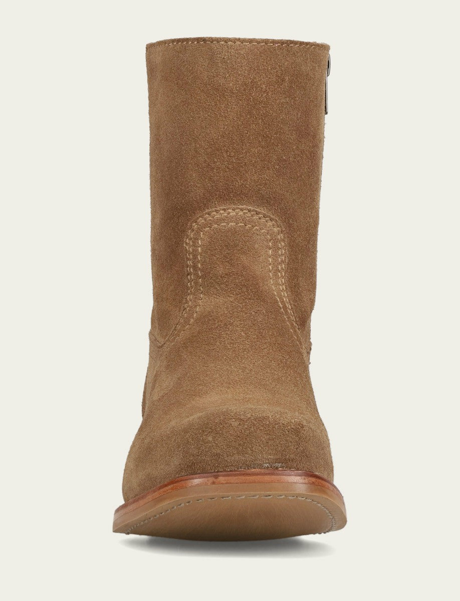 FRYE Men's Mushroom Suede Campus Inside Zip Boot