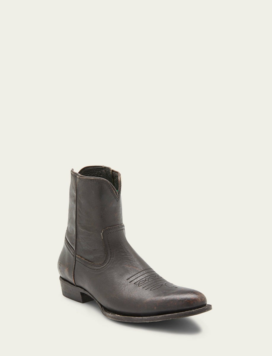 FRYE Men’s Antique Black Austin Inside Zip Leather Boots