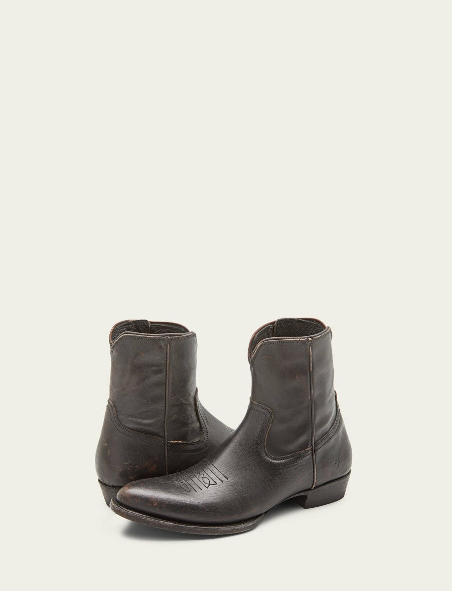 FRYE Men’s Antique Black Austin Inside Zip Leather Boots
