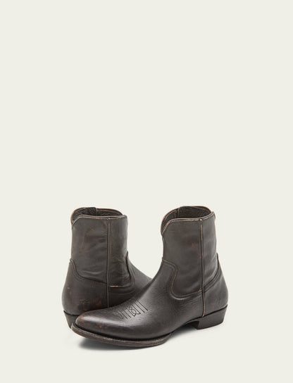 FRYE Men’s Antique Black Austin Inside Zip Leather Boots