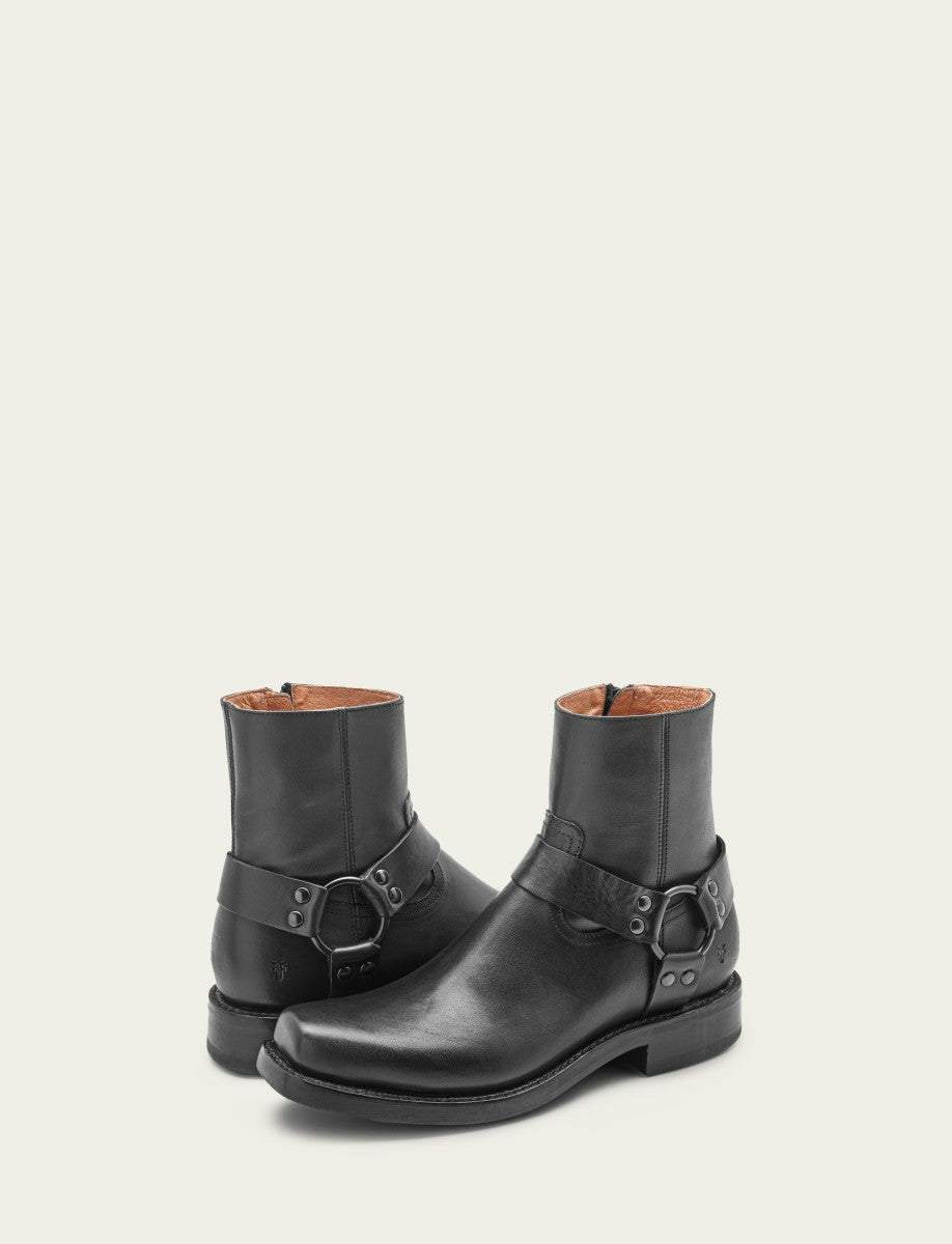 FRYE Men’s Black Conway Harness Leather Boots