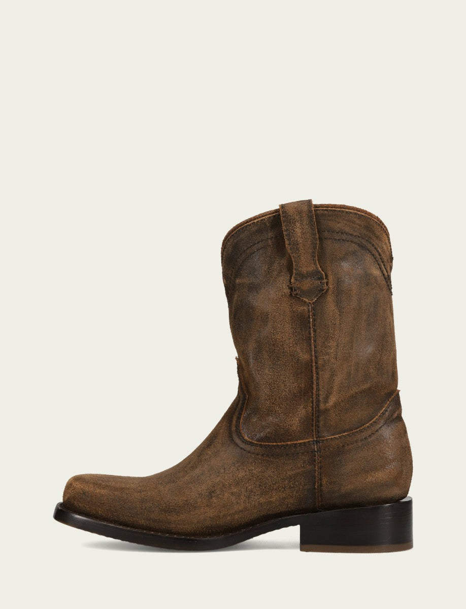 FRYE Men’s Chocolate Vintage Leather Campus Roper Boots