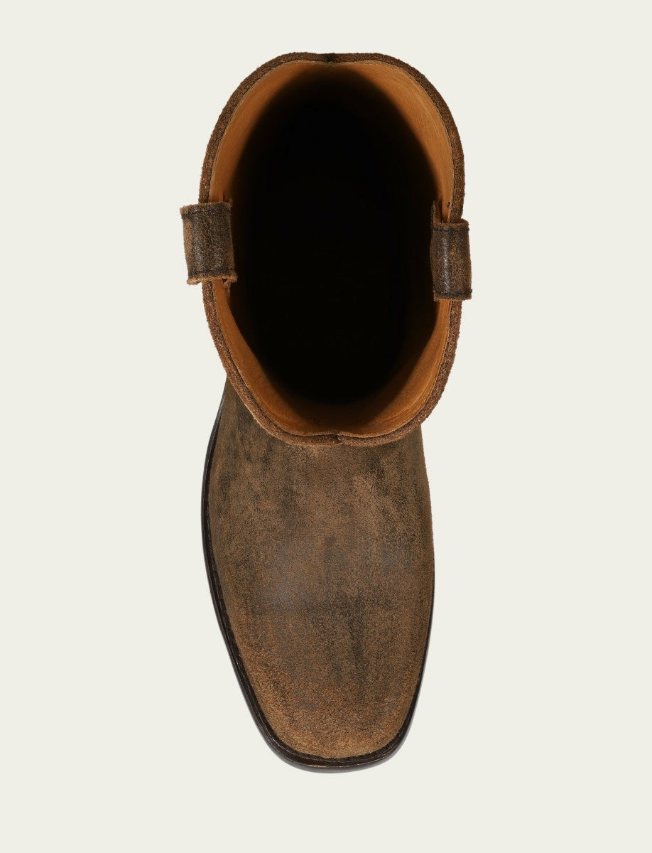 FRYE Men’s Chocolate Vintage Leather Campus Roper Boots