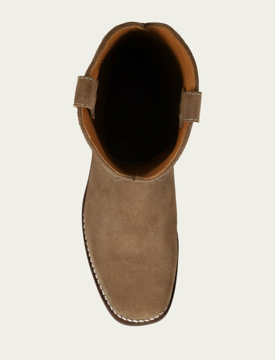 FRYE Men's Mushroom Suede Campus Roper Boots