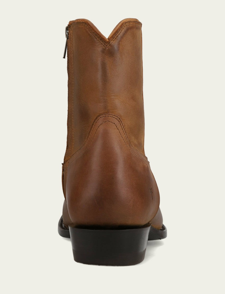FRYE Men’s Latte Austin Inside Zip Leather Boots