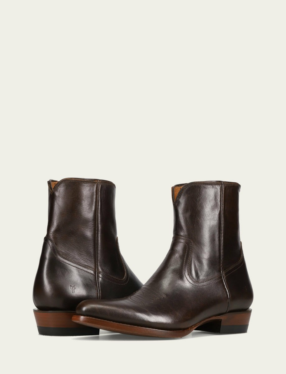 FRYE Men's Bourbon Austin Inside Zip Western Boot