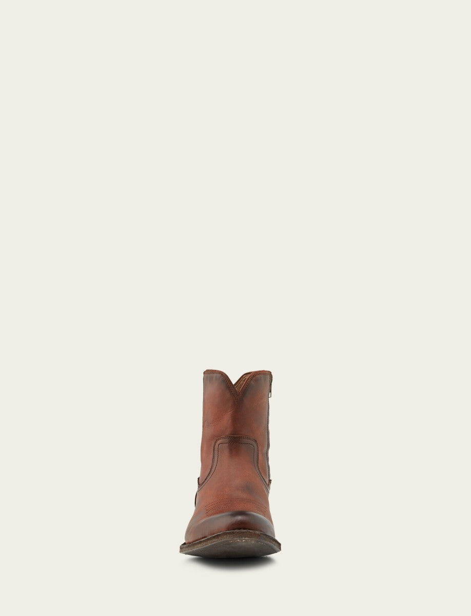 FRYE Men's Cognac Austin Inside Zip Boots