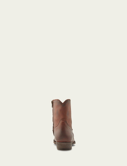 FRYE Men's Cognac Austin Inside Zip Boots