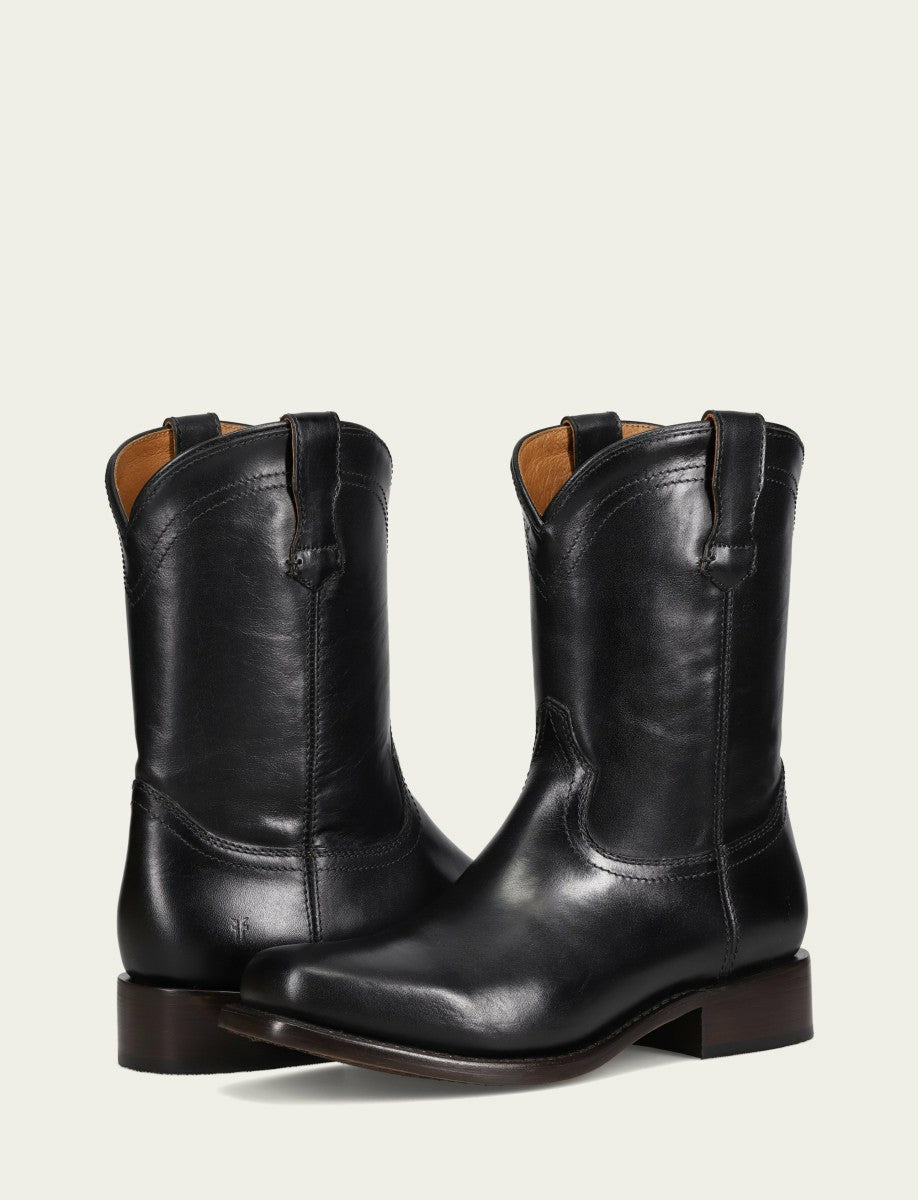 FRYE Men's Black Campus Roper Western Boot