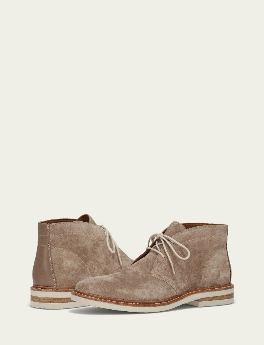 FRYE Men’s Mushroom Paul Chukka Lite Suede Leather Boots
