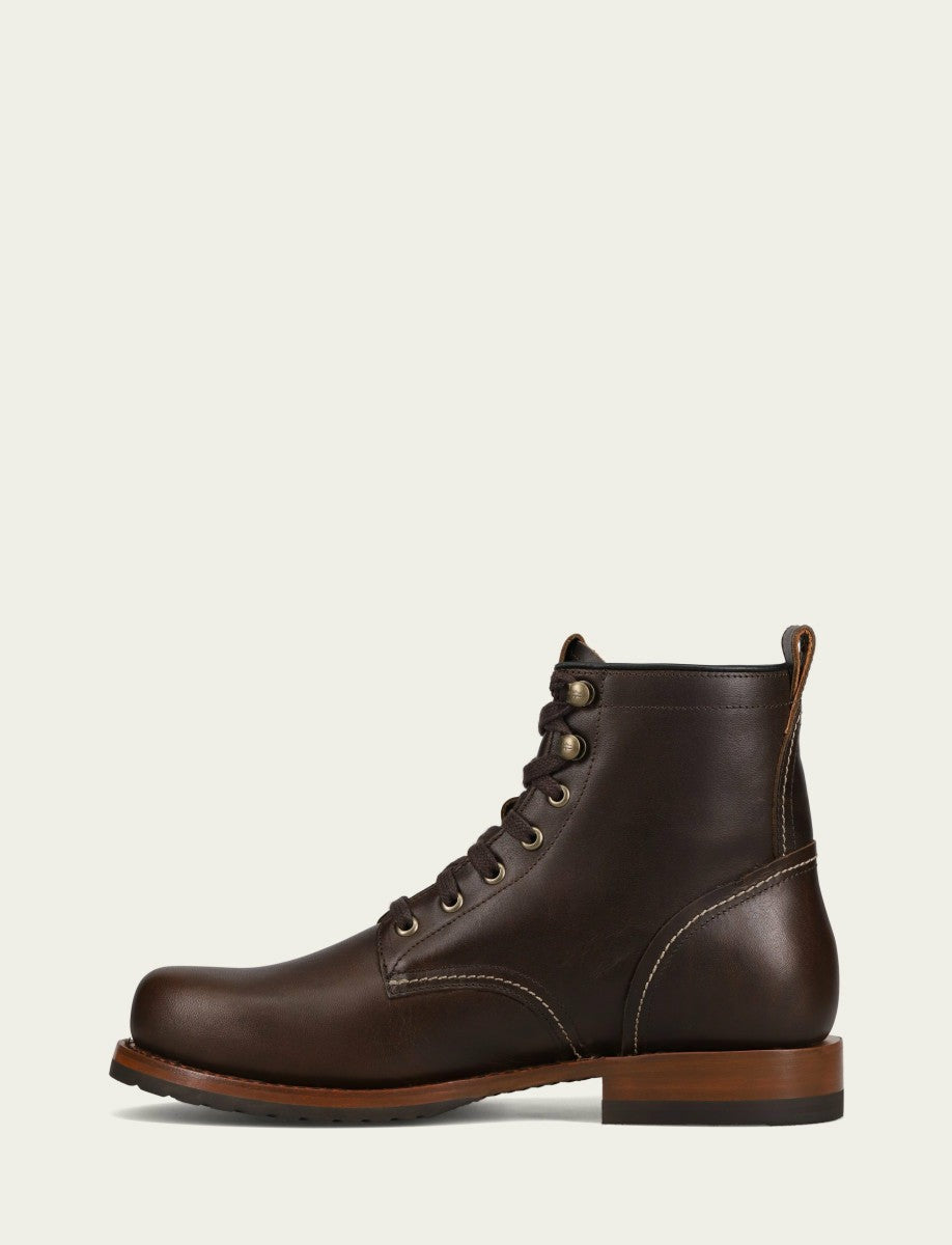 FRYE Men's Bourbon Hudson Workboot Plain Toe