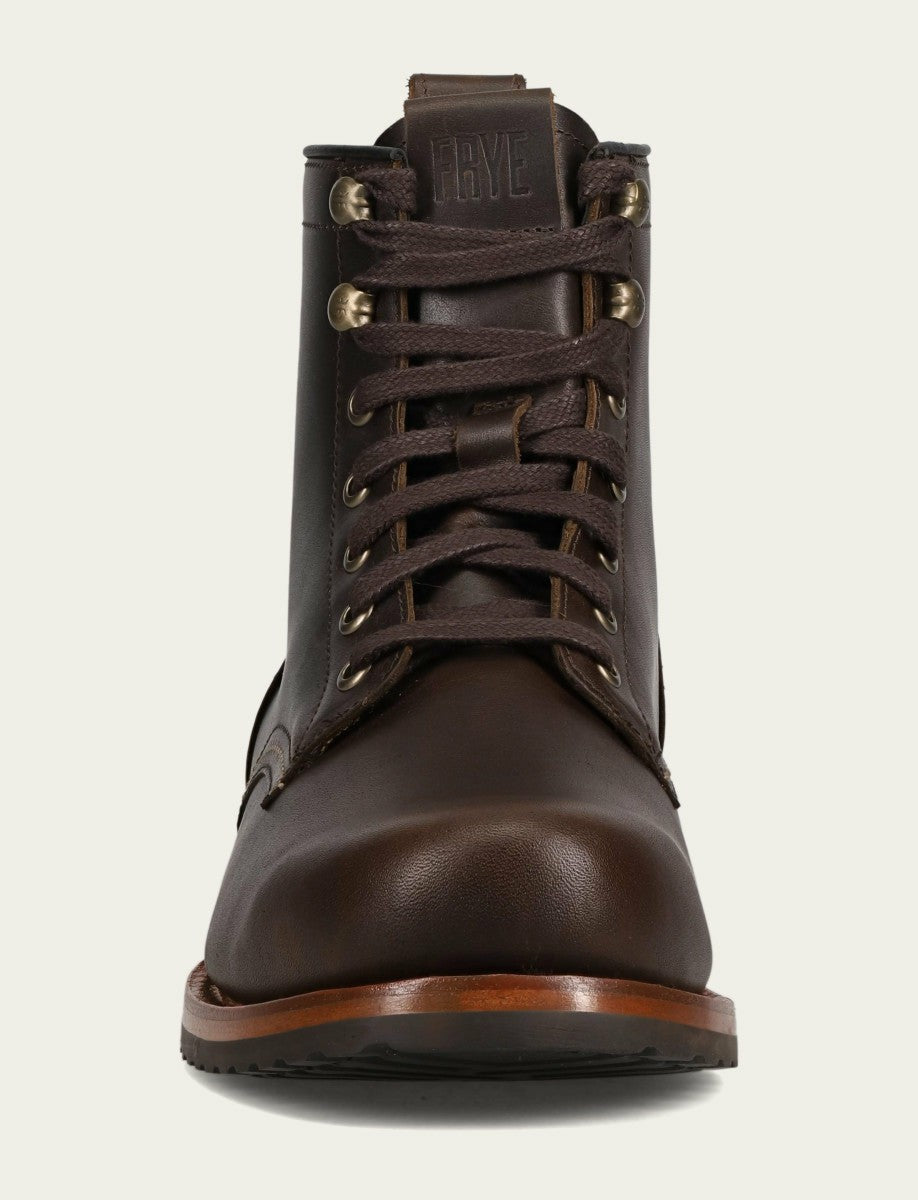 FRYE Men's Bourbon Hudson Workboot Plain Toe