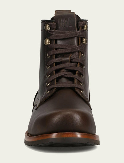 FRYE Men's Bourbon Hudson Workboot Plain Toe