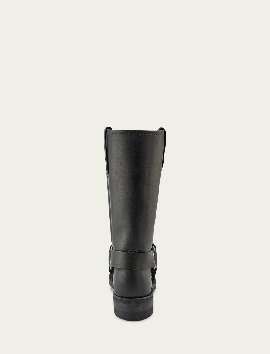 FRYE Men’s Black Harness 12R Leather Boots