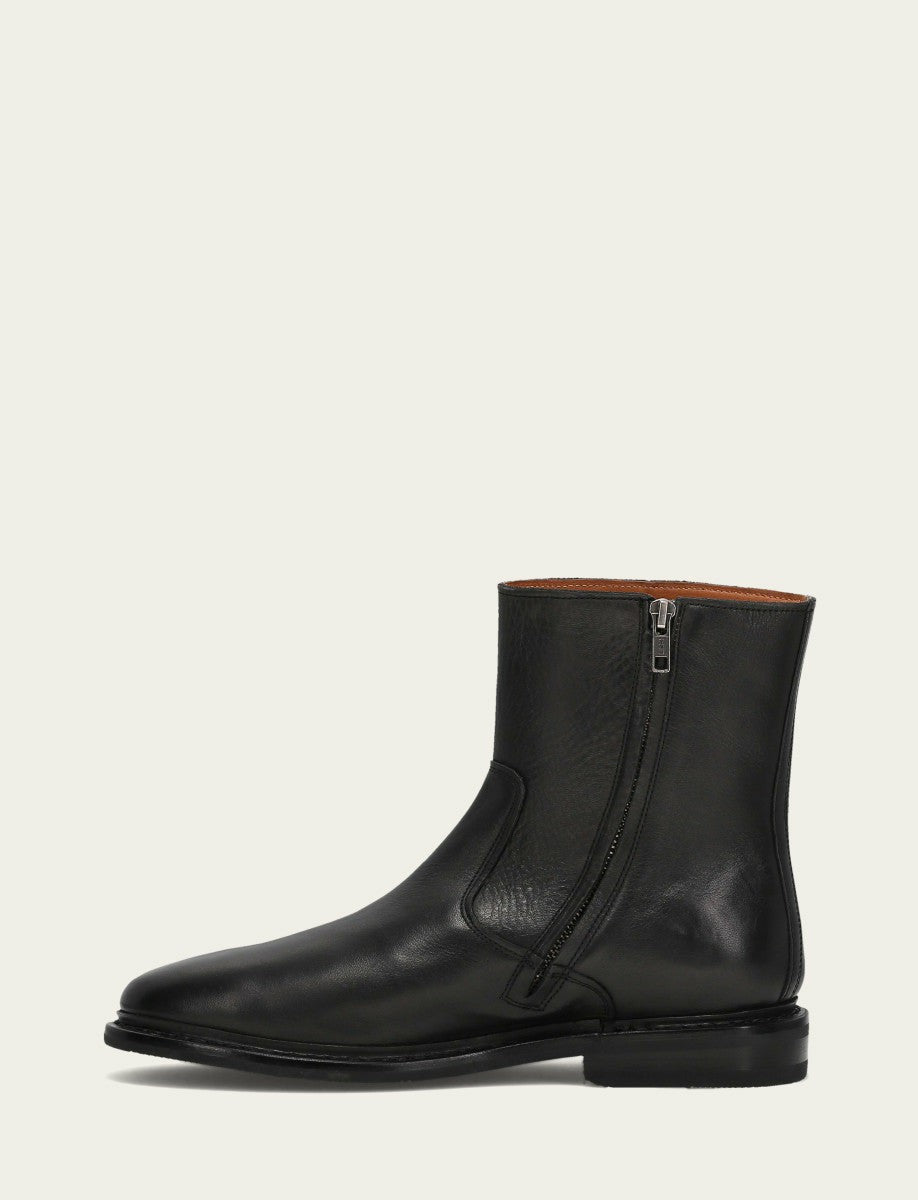 FRYE Men's Black Paul Inside Zip Boot
