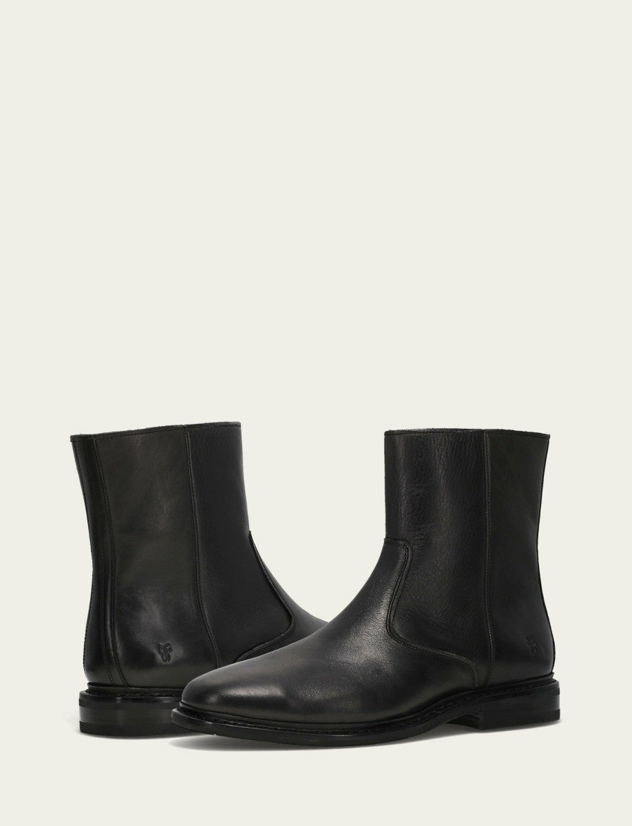 FRYE Men's Black Paul Inside Zip Boot