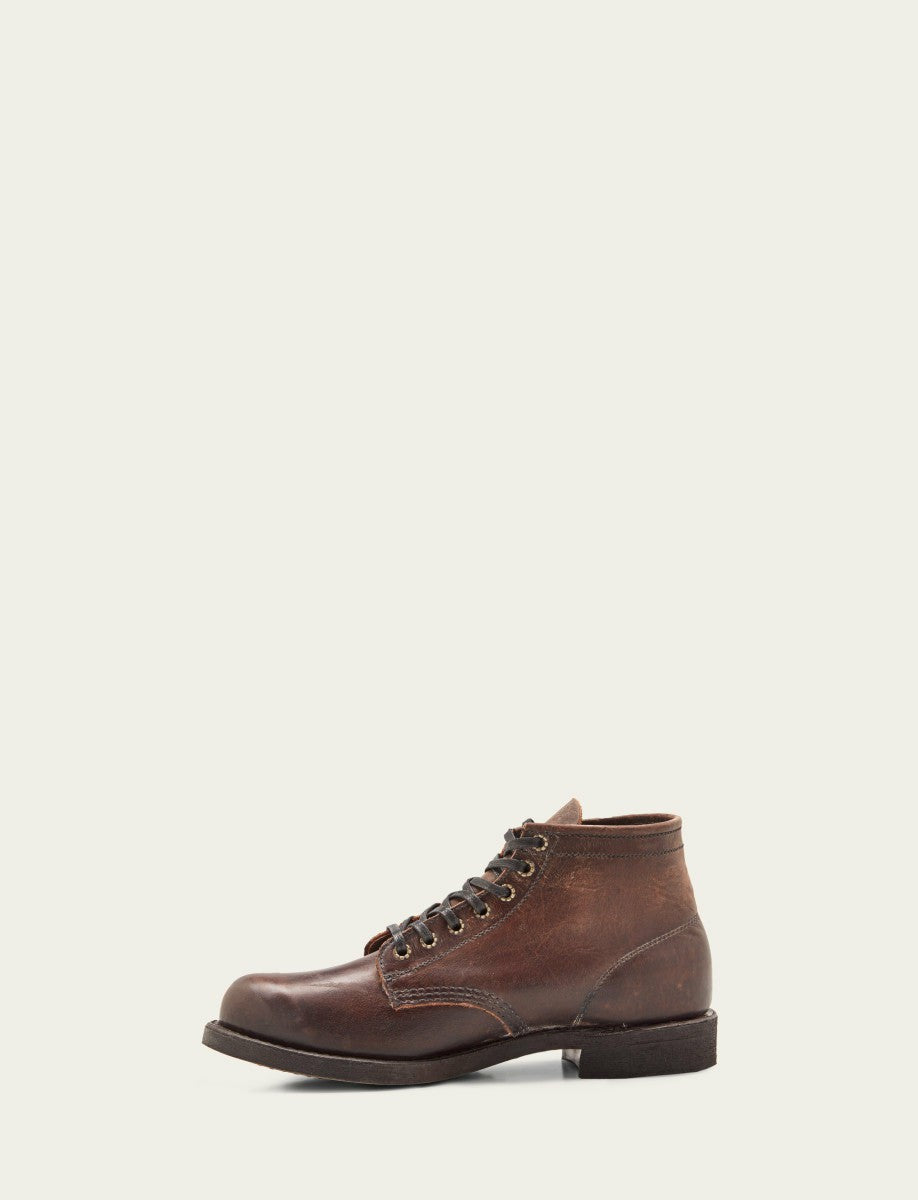 FRYE Men's Dark Brown Prison Boots