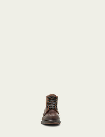 FRYE Men's Dark Brown Prison Boots