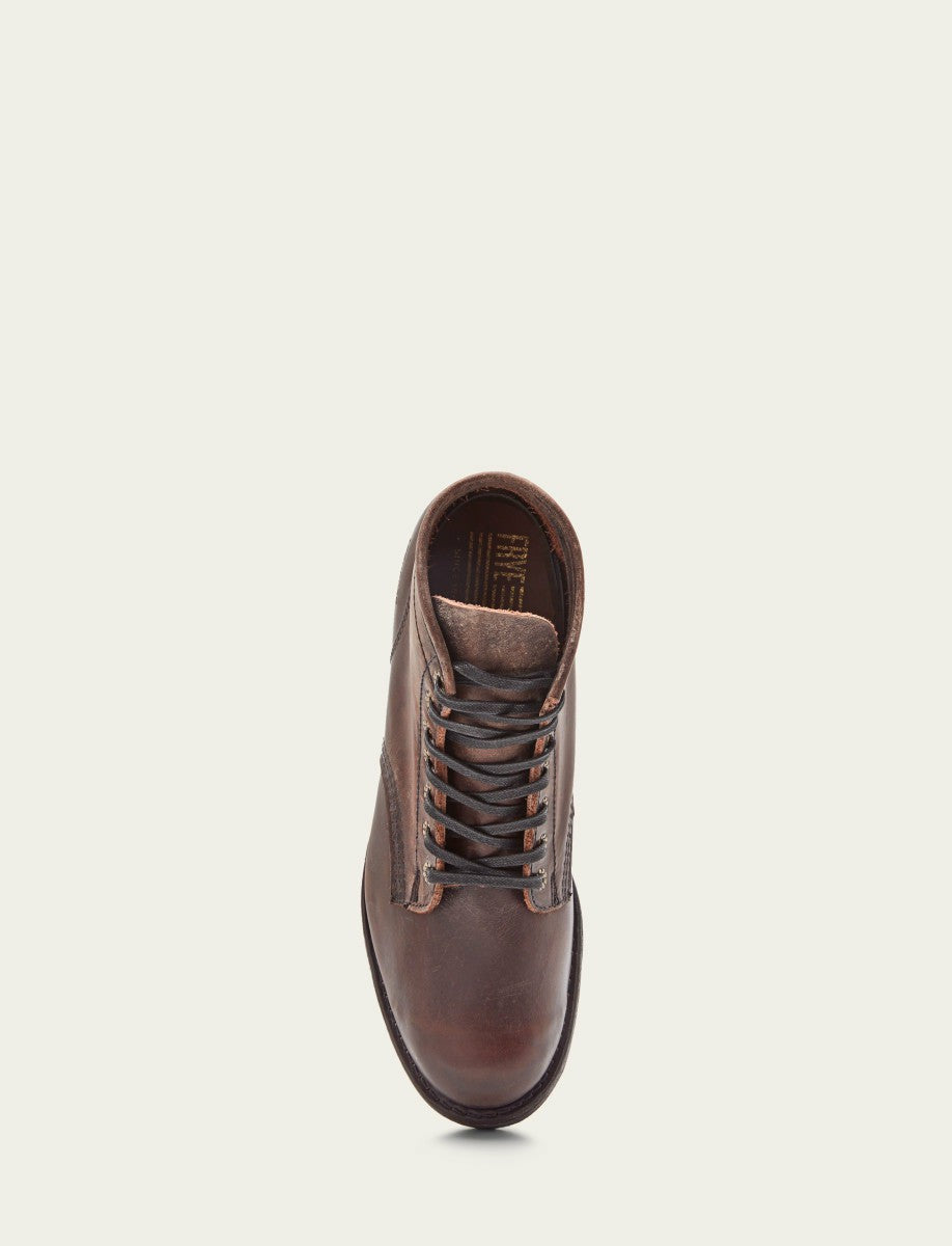 FRYE Men's Dark Brown Prison Boots