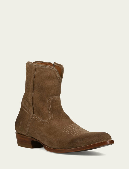 FRYE Men’s Mushroom Austin Inside Zip Suede Boots