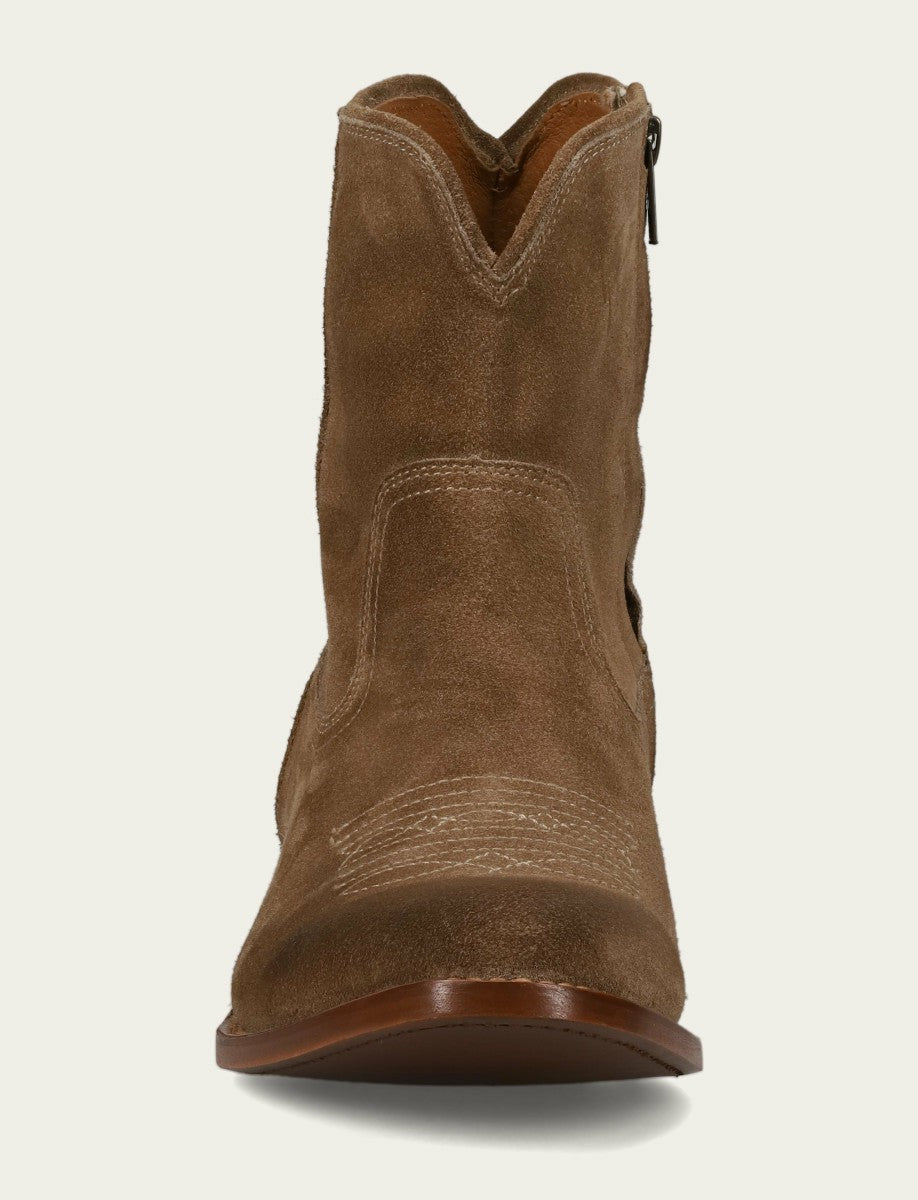 FRYE Men’s Mushroom Austin Inside Zip Suede Boots