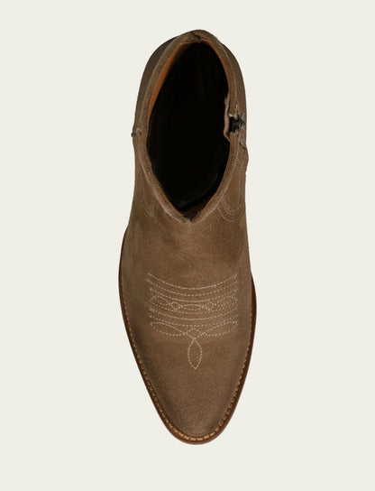 FRYE Men’s Mushroom Austin Inside Zip Suede Boots