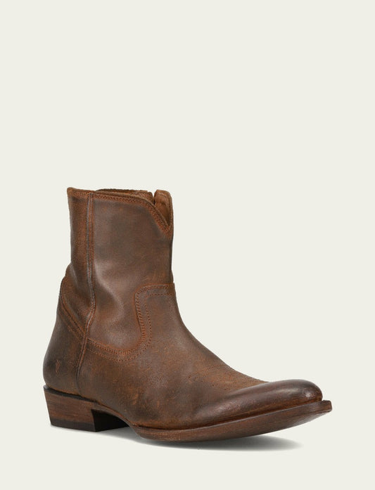 FRYE Men's Brown Austin Inside Zip Boots