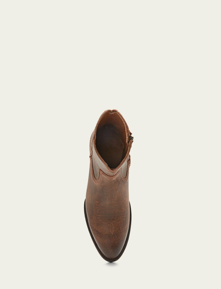 FRYE Men's Brown Austin Inside Zip Boots