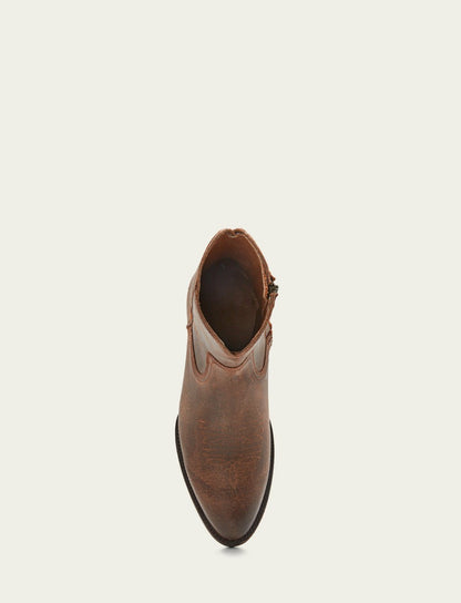 FRYE Men's Brown Austin Inside Zip Boots