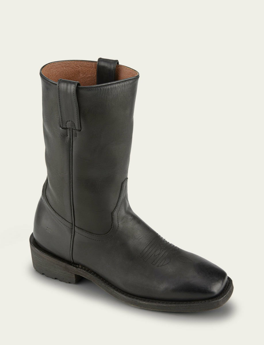 FRYE Men's Black Nash Roper Western Boots
