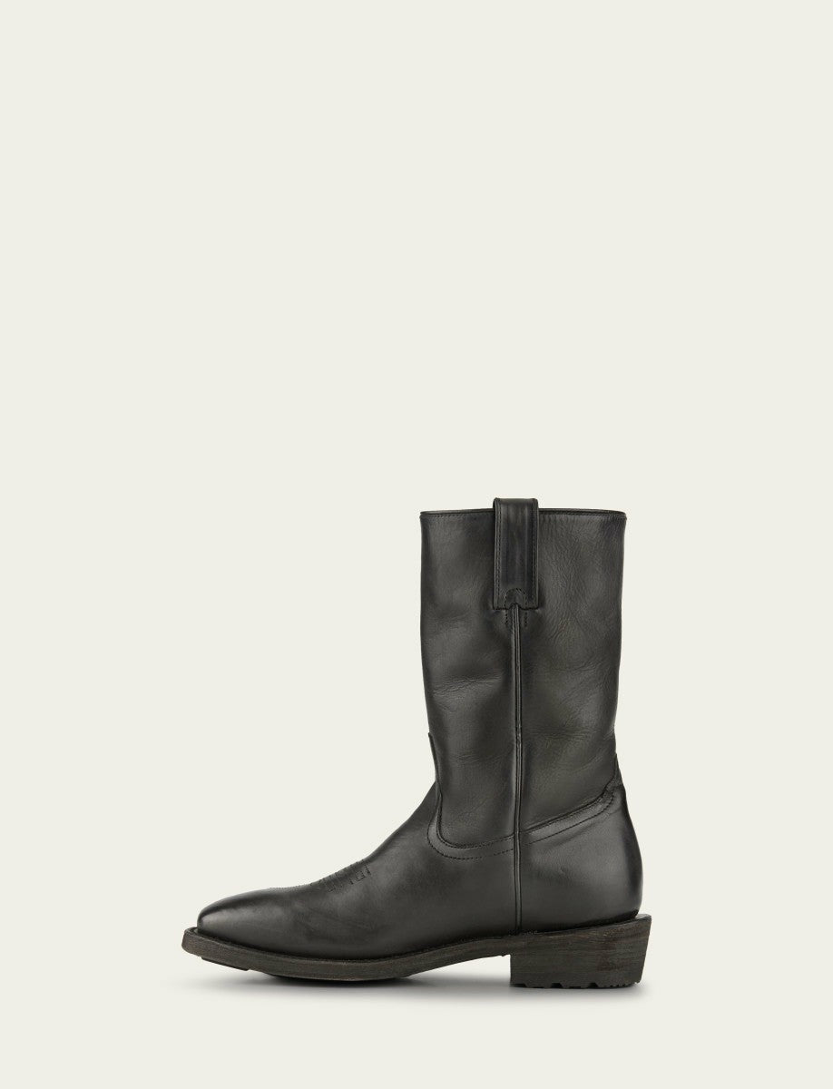 FRYE Men's Black Nash Roper Western Boots