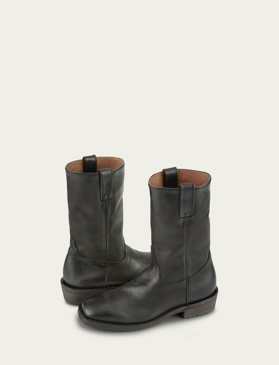 FRYE Men's Black Nash Roper Western Boots