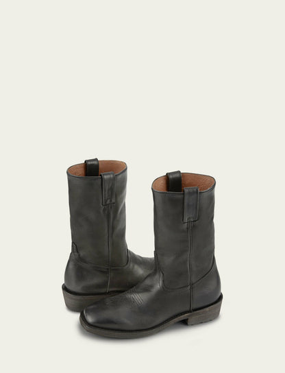 FRYE Men's Black Nash Roper Western Boots