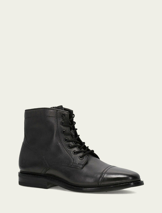 FRYE Men's Black Paul Mid Lace Boot