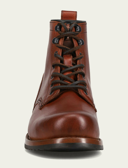 FRYE Men's Whiskey Hudson Workboot Plain Toe Boot