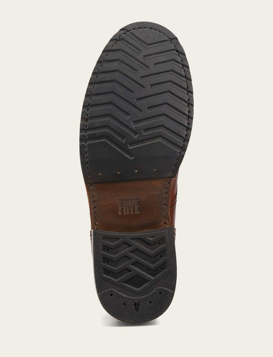 FRYE Men's Whiskey Hudson Workboot Plain Toe Boot